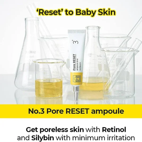 numbuzin no.3 pore reset ampoule shot