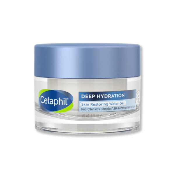 cetaphil deep hydration skin restoring water gel 72 hour face moisturizer, 1.7 fl oz