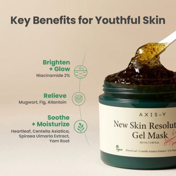 axis y new skin resolution gel mask