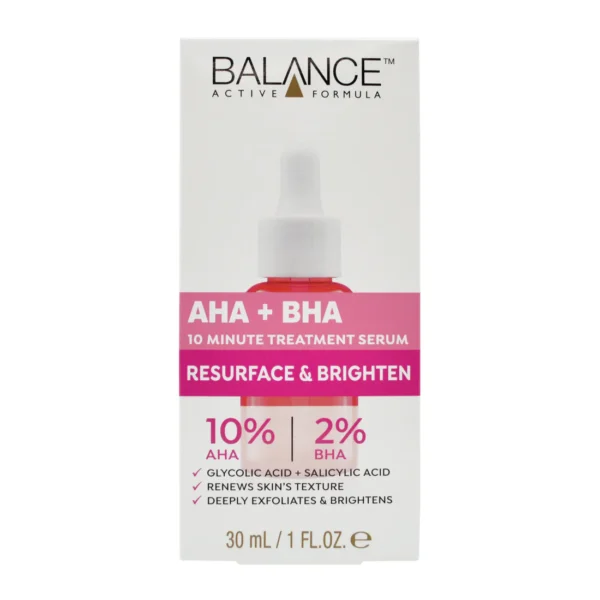 balance active formula aha 10% + bha 2% retexturising serum 30ml