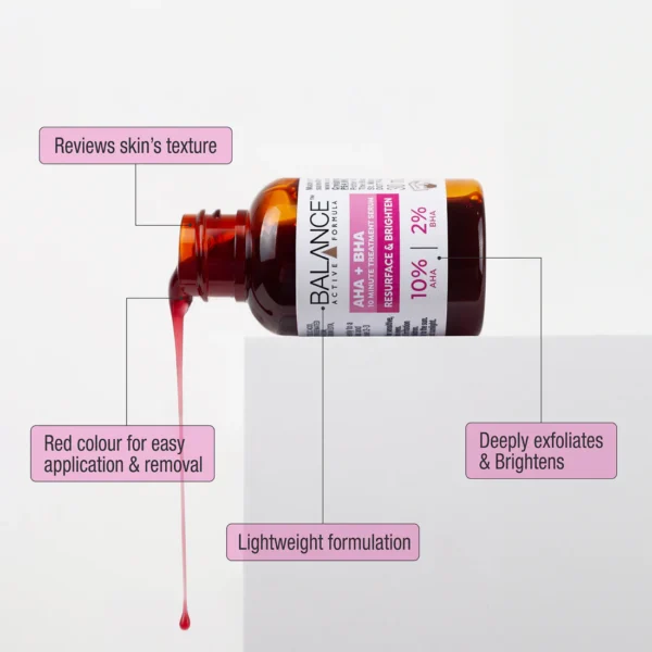 balance active formula aha 10% + bha 2% retexturising serum 30ml