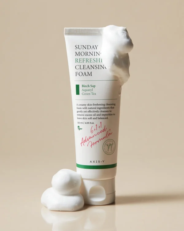 axis y sunday morning refreshing cleansing foam size: 120ml