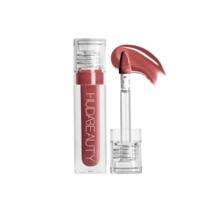 huda beauty faux filler shiny non sticky lip gloss