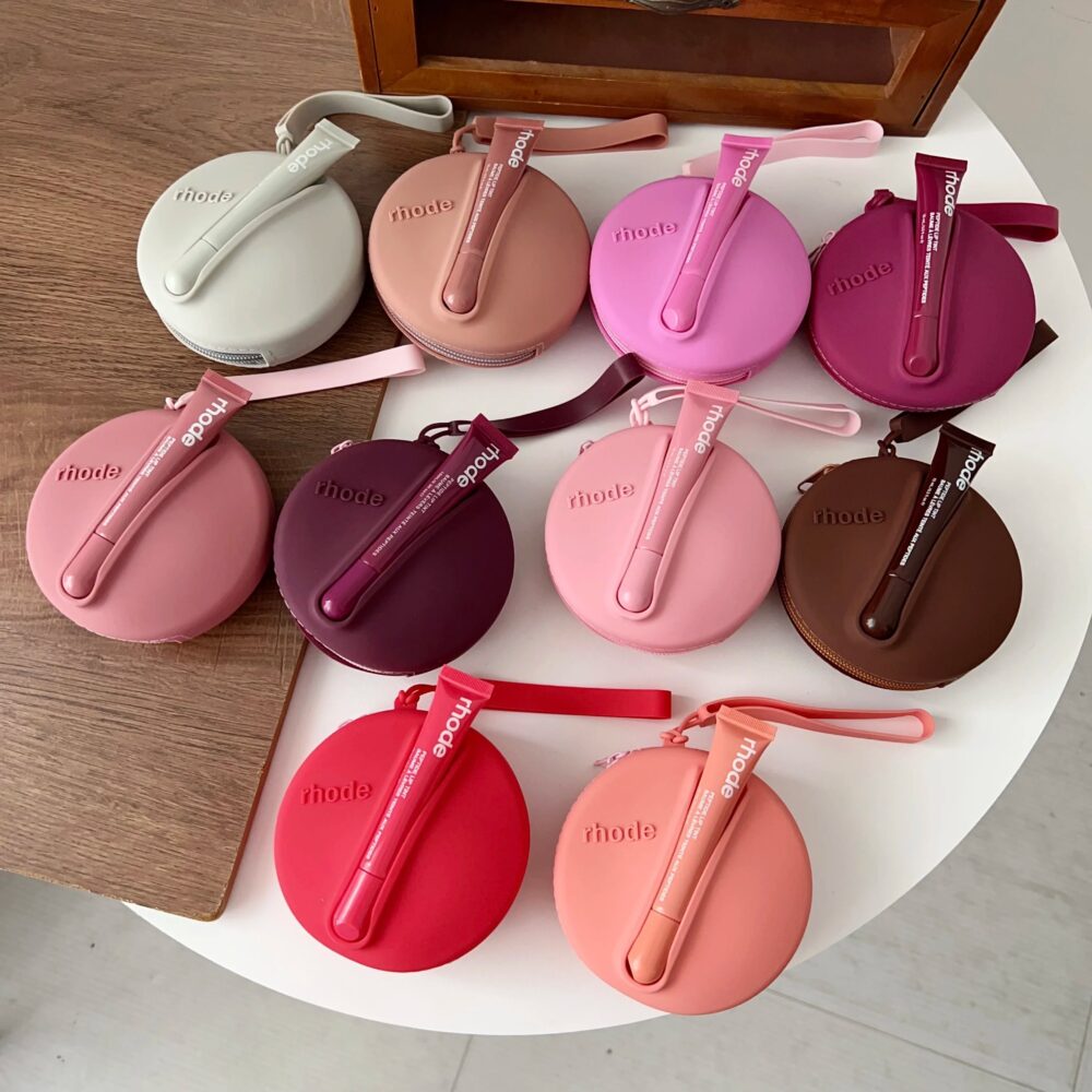 rhode lipstick holder bag with lip peptide tint rhode lipstick holder bag with lip peptide tint