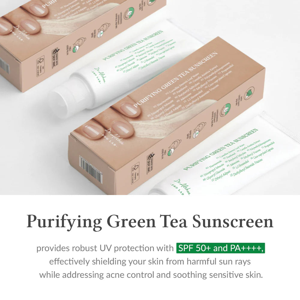 dr.althea purifying green tea sunscreen spf 50+ pa++++ dr.althea purifying green tea sunscreen spf 50+ pa++++