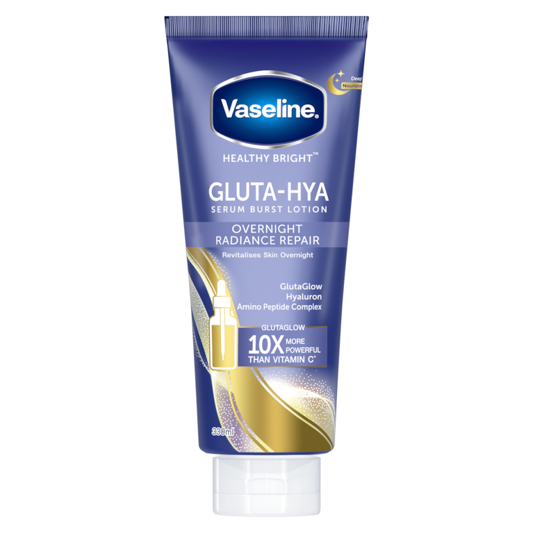 vaseline® gluta hya serum burst lotion overnight radiance repair 330ml vaseline® gluta hya serum burst lotion overnight radiance repair 330ml