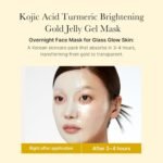 medicube Kojic Acid Turmeric Brightening Gold Jelly Gel Mask Box of 4 - Image 3
