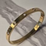 Timeless Gold Crystal Bangle