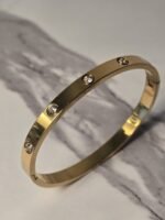 Timeless Gold Crystal Bangle