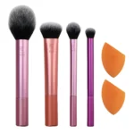 Real Techniques Everyday Essentials Makeup Brush Set with Bonus Miracle Complexion Sponge - Image 2